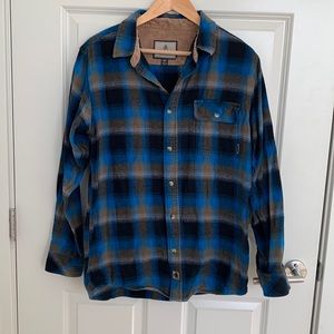 Legendary Whitetails Mens Flannel Blue, Black, and Brown